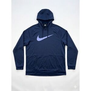 Nike Pullover Mens Blue Size XXL(T) Therma-FIT Two-Toned Logo Comfy CU6238-452
